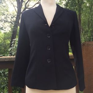 Petite Sophisticate Black Blazer Size 0